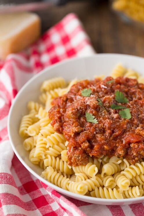 Slow Cooker Turkey Bolognese and an Instant Pot Recipe too!