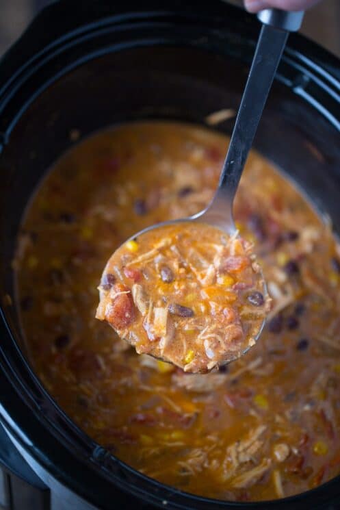 Slow Cooker Creamy Enchilada Soup