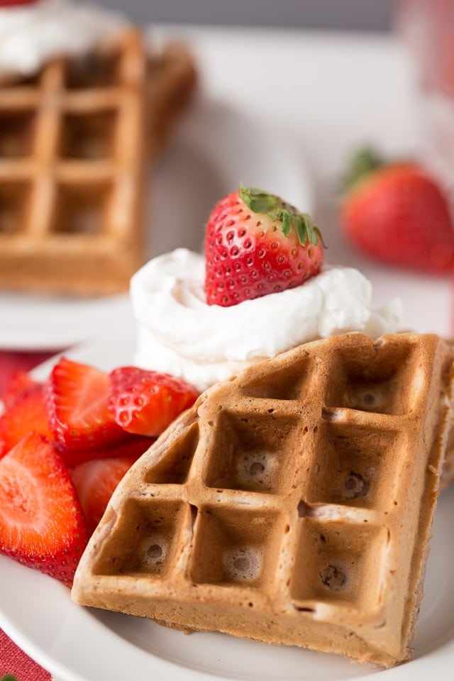 Healthy Strawberry Waffles - Super Healthy Kids