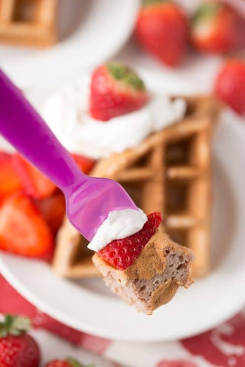 How to make Strawberry Waffles, Healthy Strawberry Waffles, ready to eat