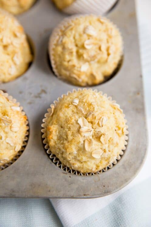 Whole Grain Maple and Brown Sugar Oatmeal Muffins