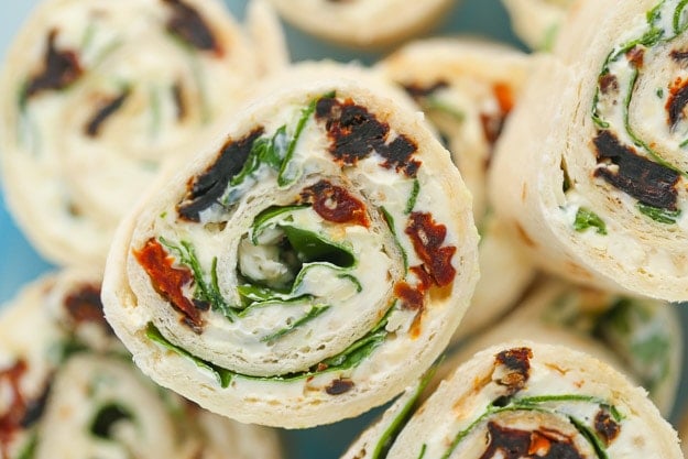 Sun Dried Tomato Basil Pinwheels - Super Healthy Kids