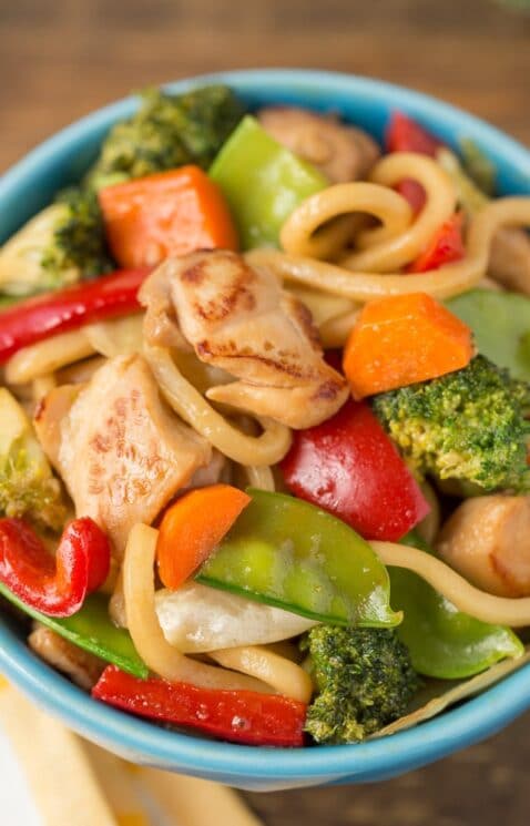 Veggie-Packed Chicken Teriyaki Noodle Bowls