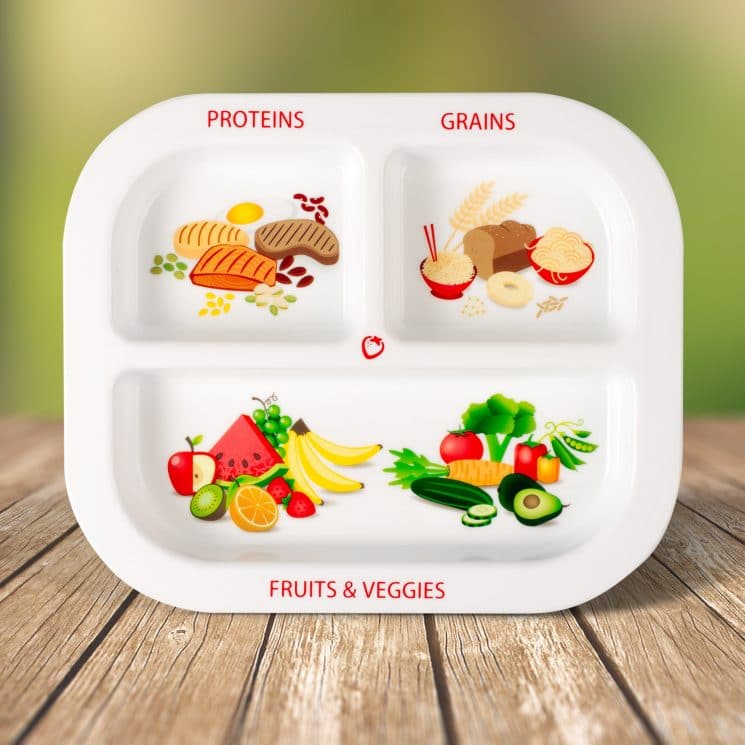 Healthy Habits Divided Kids Plate