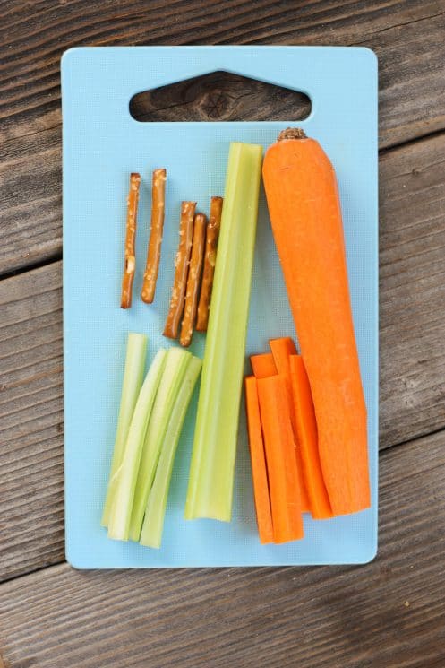 Frozen Party Veggie Tray. Veggie trays are always a great thing to bring to Holiday parties. The kids will go crazy over this one!