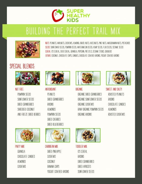 Ultimate Trail Mix Recipe Guide. Pick your own blend with our printable chart!