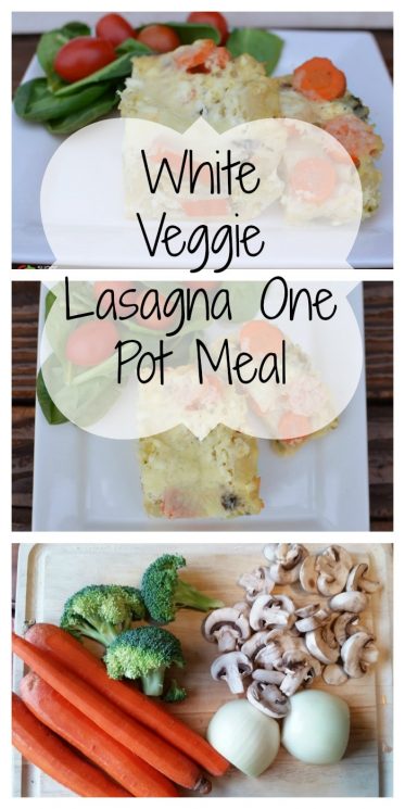 White Veggie Lasagna One Pot Meal