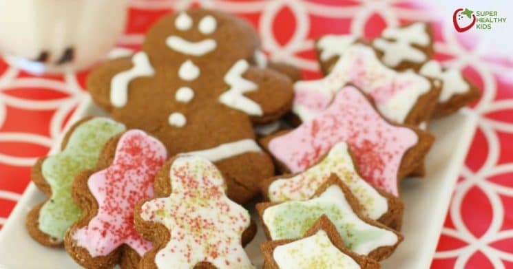 gingerbread cookies with icing and sprinkles