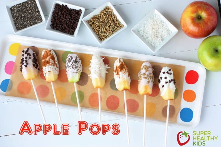 Apple Pop Snack. An after school snack that is full of fiber and nutrients!