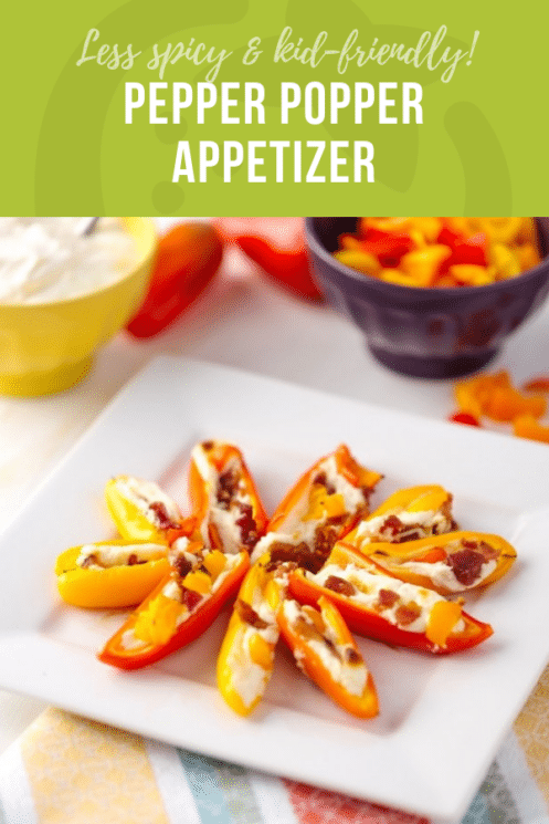 Less Spicy Pepper Popper Appetizer | Healthy Ideas for Kids