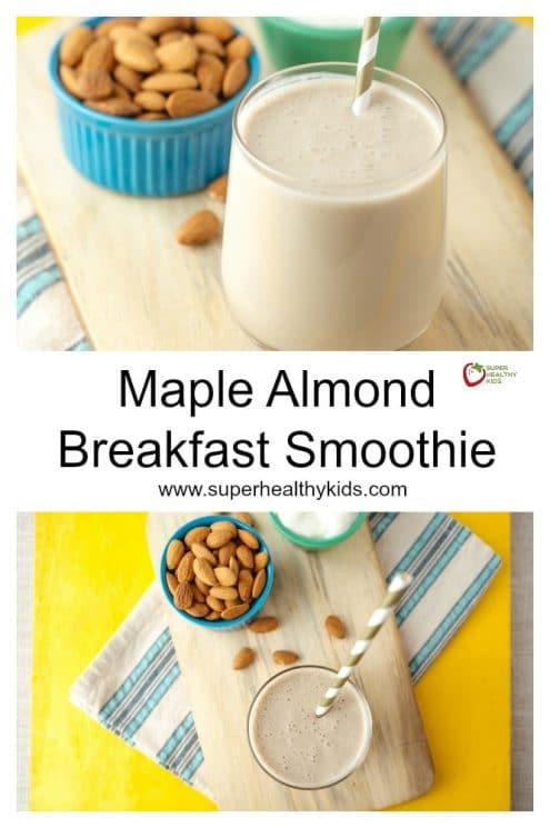 Maple Almond Breakfast Smoothie. Maple + Almond is a match made in smoothie heaven!