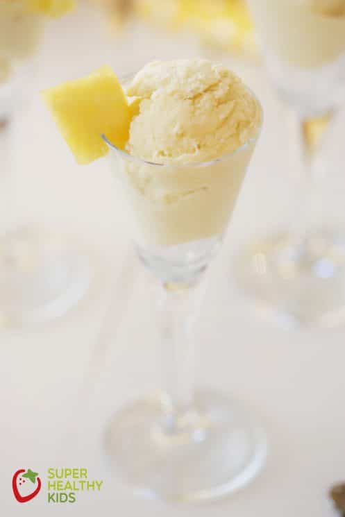 Pineapple Coconut Ice Cream Dairy Free. The Best & Healthiest Dairy Free Ice Cream!