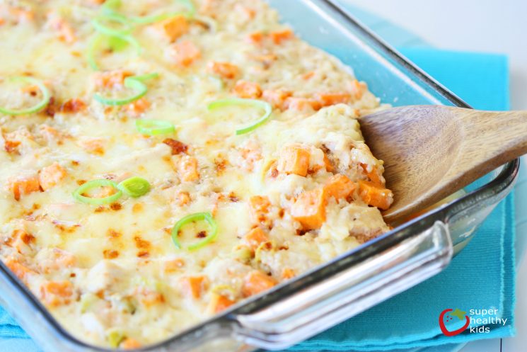 Sweet Potato Quinoa Bake. Sweet Potatoes + Quinoa Casserole. Comfort food for a cold night!