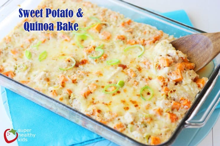 Sweet Potato Quinoa Bake. Sweet Potatoes + Quinoa Casserole. Comfort food for a cold night!