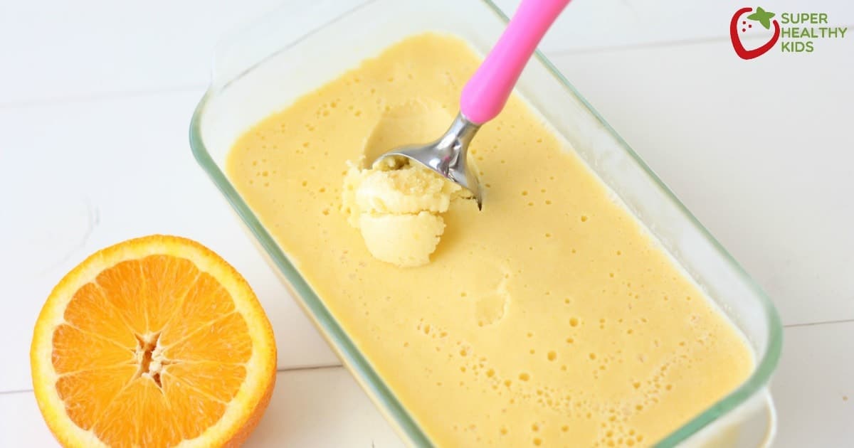 Homemade Orange Creamsicle Ice Cream Recipe
