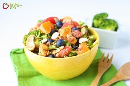 colorful salad high in fiber