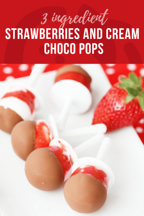 Strawberries and Cream Choco Pops | Healthy Ideas and Recipes for Kids