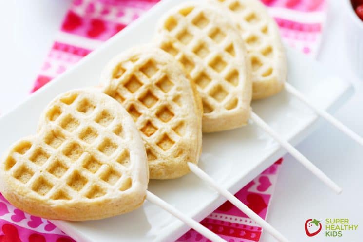 Valentines Waffle Bar for Kids. Go the extra mile to make today special for your little Valentines!