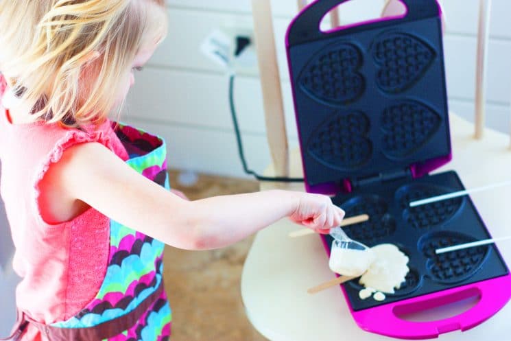 Valentines Waffle Bar for Kids. Go the extra mile to make today special for your little Valentines!