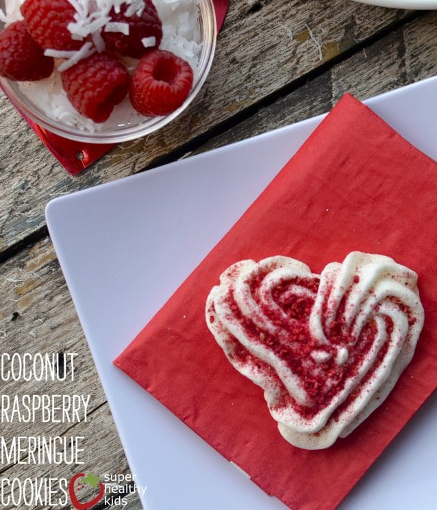 Coconut Raspberry Meringue Cookies. Light and fluffy meringue cookies that melt in your mouth!