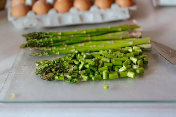 Breakfast Frittata with Asparagus. The perfect breakfast for a lazy Sunday morning!