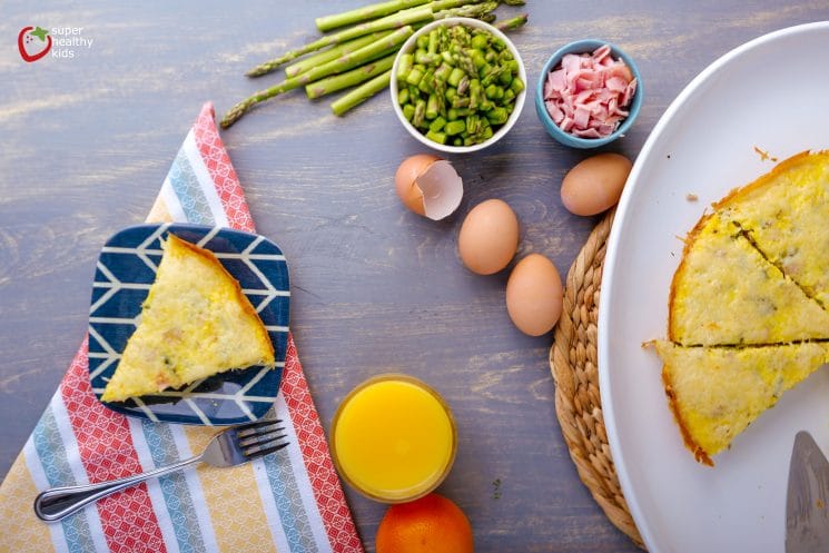 Breakfast Frittata with Asparagus. The perfect breakfast for a lazy Sunday morning!