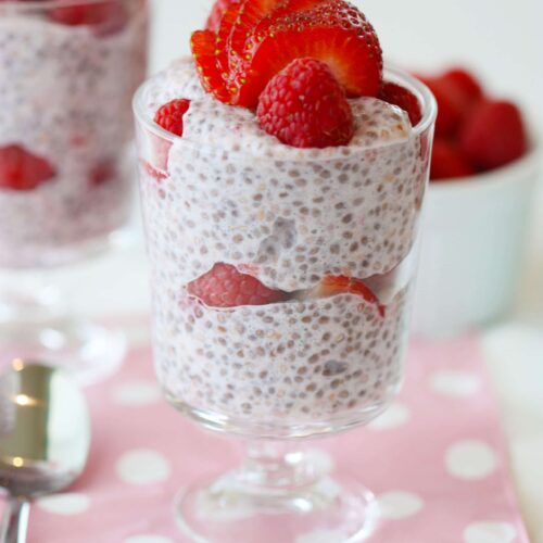 Berries n' Cream Chia Pudding Super Healthy Kids