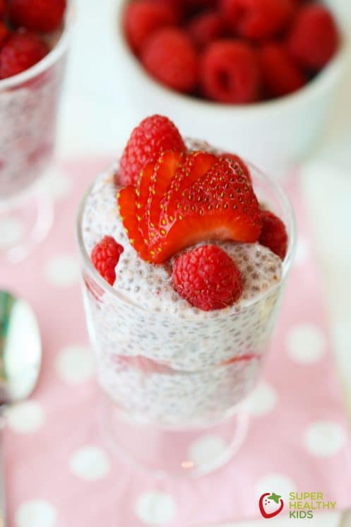 Berries n Cream Chia Pudding 6