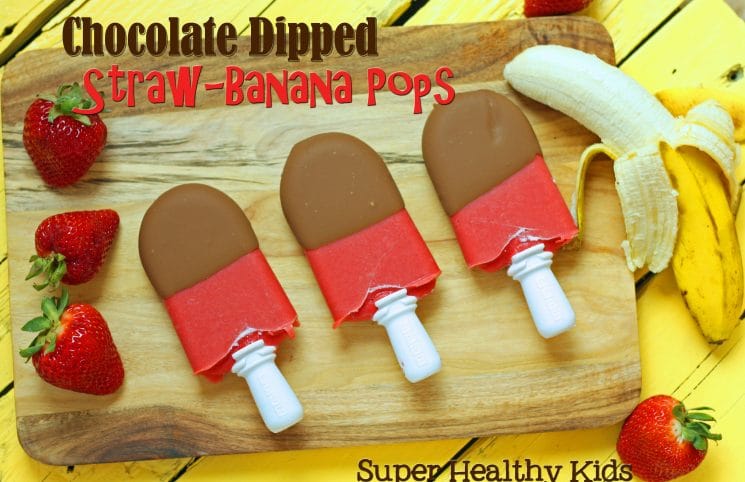 Delicious Chocolate Dipped Straw-Banana Pops!