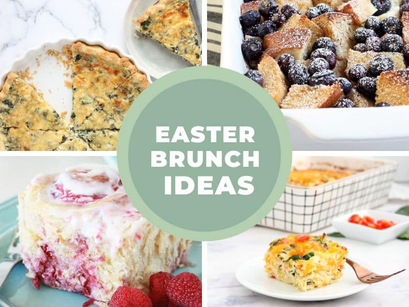 Easter brunch ideas with 4 different recipes in one quarter