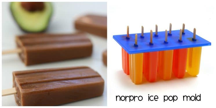 Los 10 mejores moldes para paletas heladas para paletas de frutas y verduras.  Collage de moldes Norpro Ice Pop