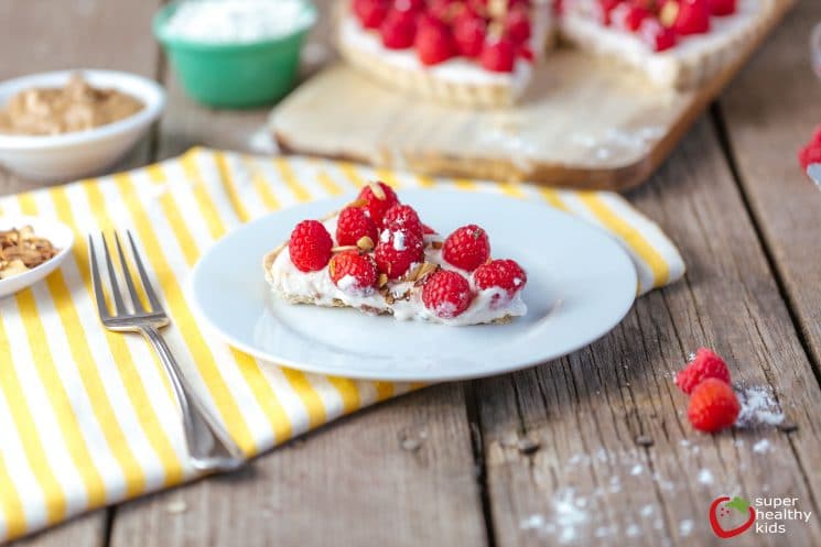 Raspberry Almond Tart. Have fun with this one! Use our crust recipe and then try any topping you like!