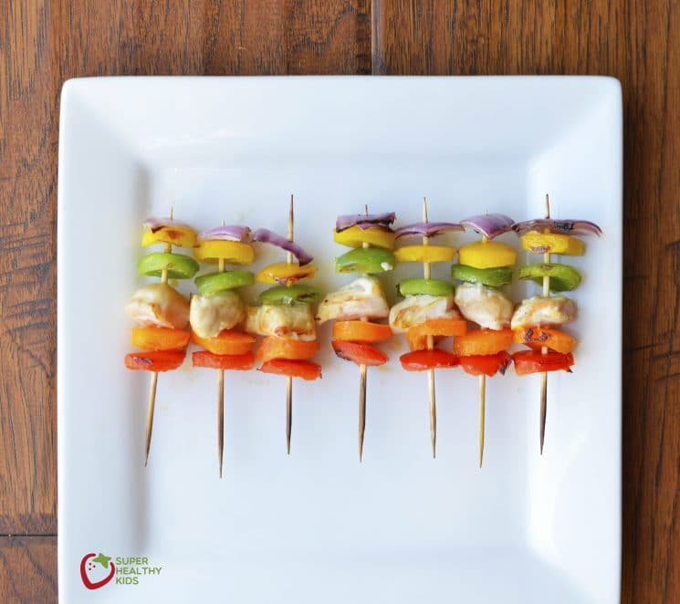 Chicken Kabobs with Asian Dipping Sauce. My kids just love these chicken kabobs. With the dipping sauce, it's even better.