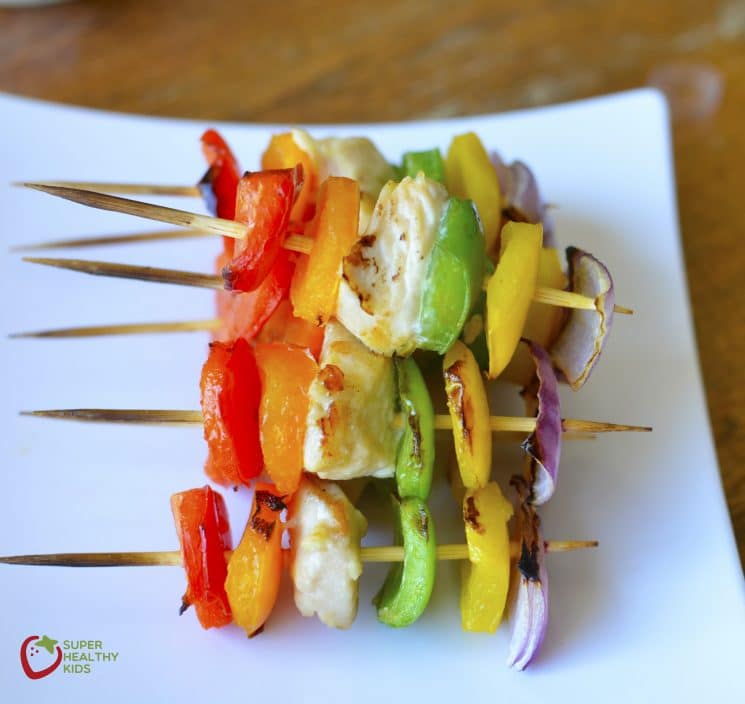 Chicken Kabobs with Asian Dipping Sauce. My kids just love these chicken kabobs. With the dipping sauce, it's even better.