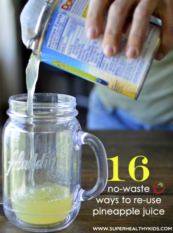 16 No Waste Ways To Reuse Pineapple Juice. Did you know you can bake with pineapple juice? I know one of these ideas you'll want to try today!
