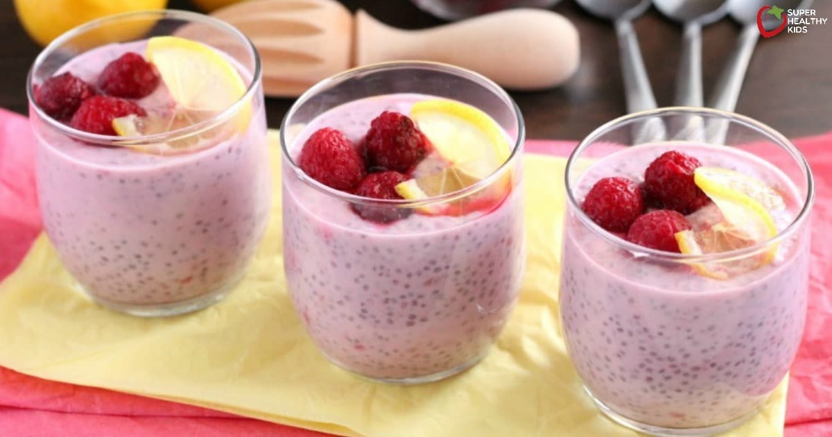 Lemon Raspberry Chia Pudding — Health, Kids