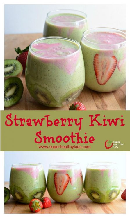 Strawberry Kiwi Smoothie Recipe. Strawberry Kiwi Smoothie quick, easy, and healthy!