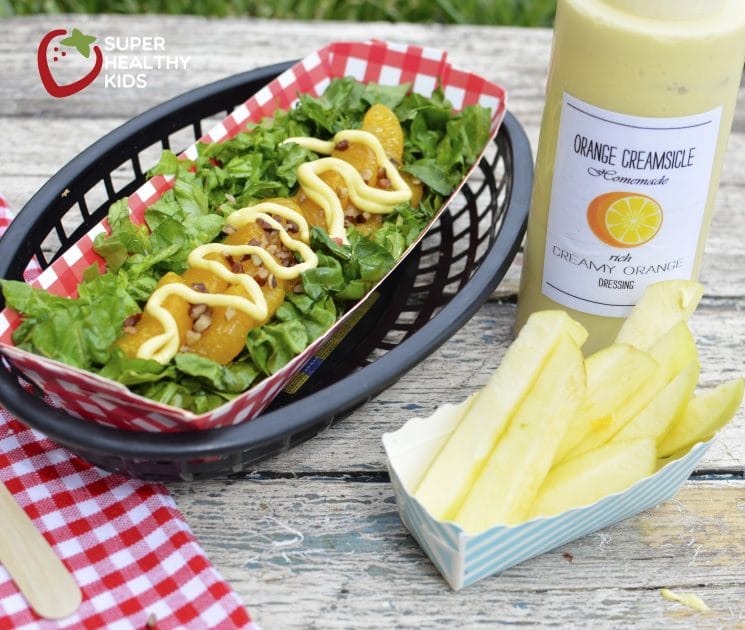 Orange Creamsicle Homemade Dressing & Dip. The ultimate creamy dip for all your fruits AND vegetables!