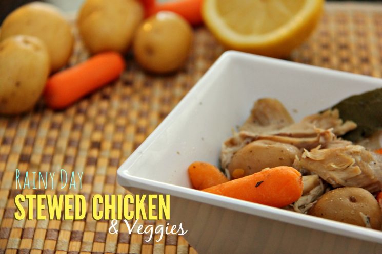 Rainy Day Stewed Chicken and Veggies. You're only 4 steps away from this recipe that will brighten any rainy day!