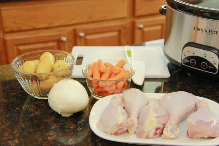 Rainy Day Stewed Chicken and Veggies. You're only 4 steps away from this recipe that will brighten any rainy day!