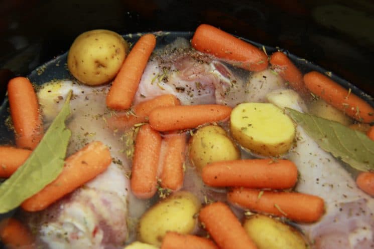 Rainy Day Stewed Chicken and Veggies. You're only 4 steps away from this recipe that will brighten any rainy day!