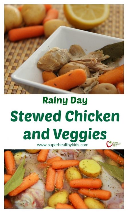 Rainy Day Stewed Chicken and Veggies. You're only 4 steps away from this recipe that will brighten any rainy day!
