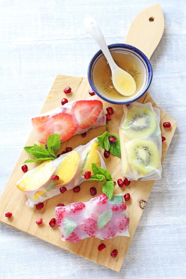 Fresh Fruit Spring Rolls - Super Healthy Kids