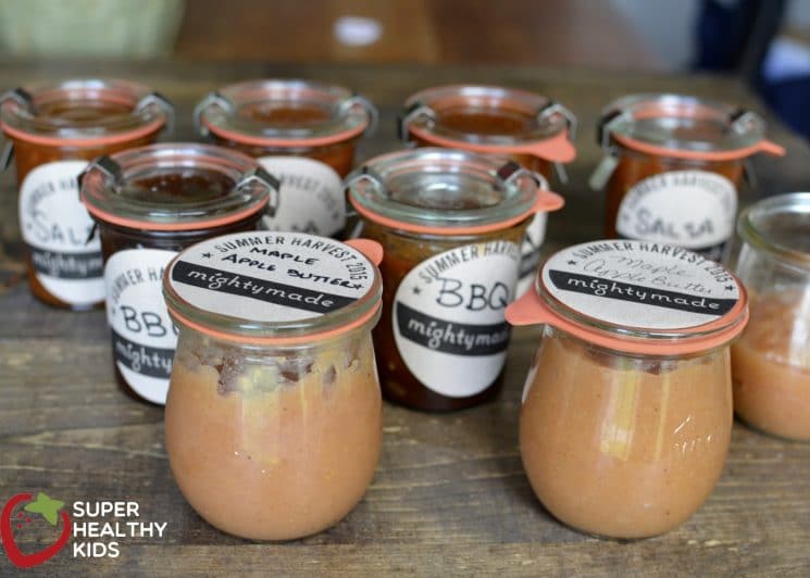 Homemade maple apple butter with super easy canning steps