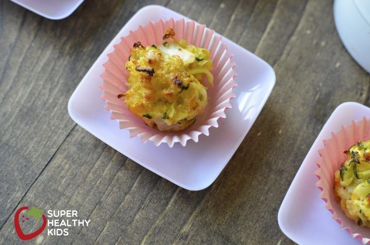 Baked Zucchini Bite Recipe. How to turn zucchini into a cheesy snack for your kids!