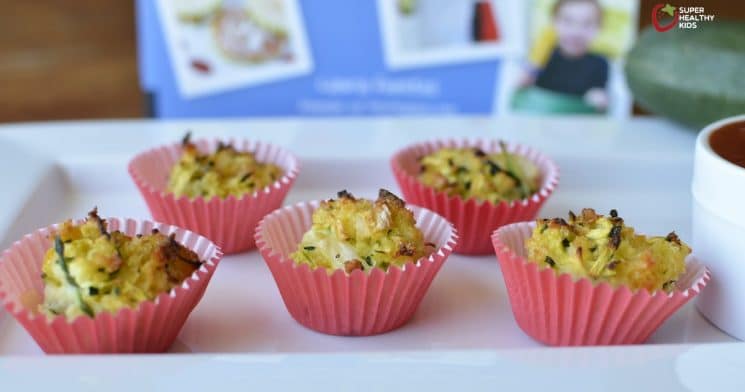 Baked Zucchini Bite Recipe. How to turn zucchini into a cheesy snack for your kids!