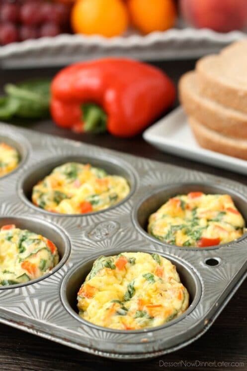 Breakfast Egg Cups -- easy to make and loaded with veggies, perfect for kids!