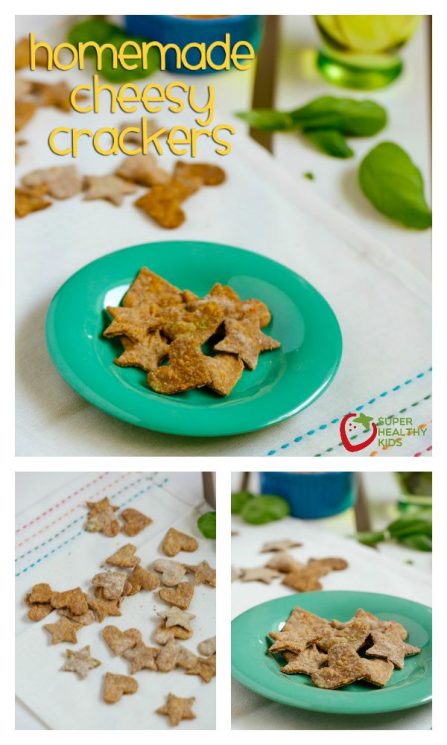 FOOD - Homemade Cheesy Crackers. Savory, cheesy, and the best part is they are healthy. Great alternative to goldfish crackers and MUCH better for your little ones. https://www.superhealthykids.com/homemade-crackers-for-toddlers-alternative-to-goldfish-crackers/