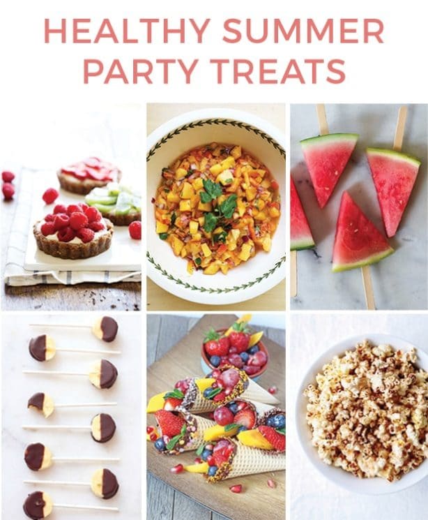 Healthy Summer Party Treats. Yummy ideas that everyone will love at a party! www.superhealthykids.com