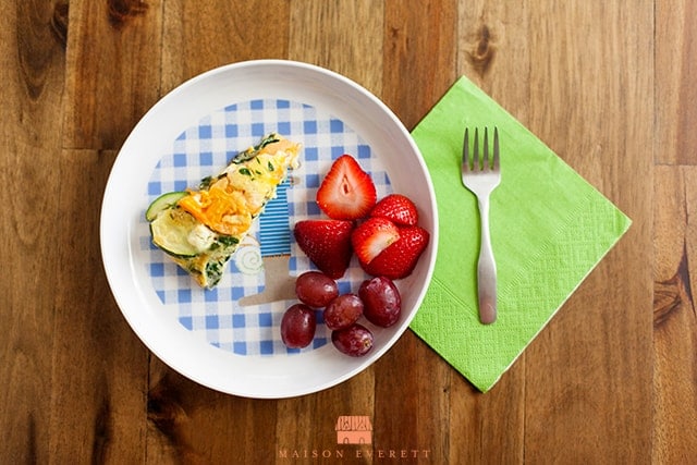 Heirloom Tomato and Zucchini Frittata. Delicious way to add veggies to breakfast! www.superhealthykids.com